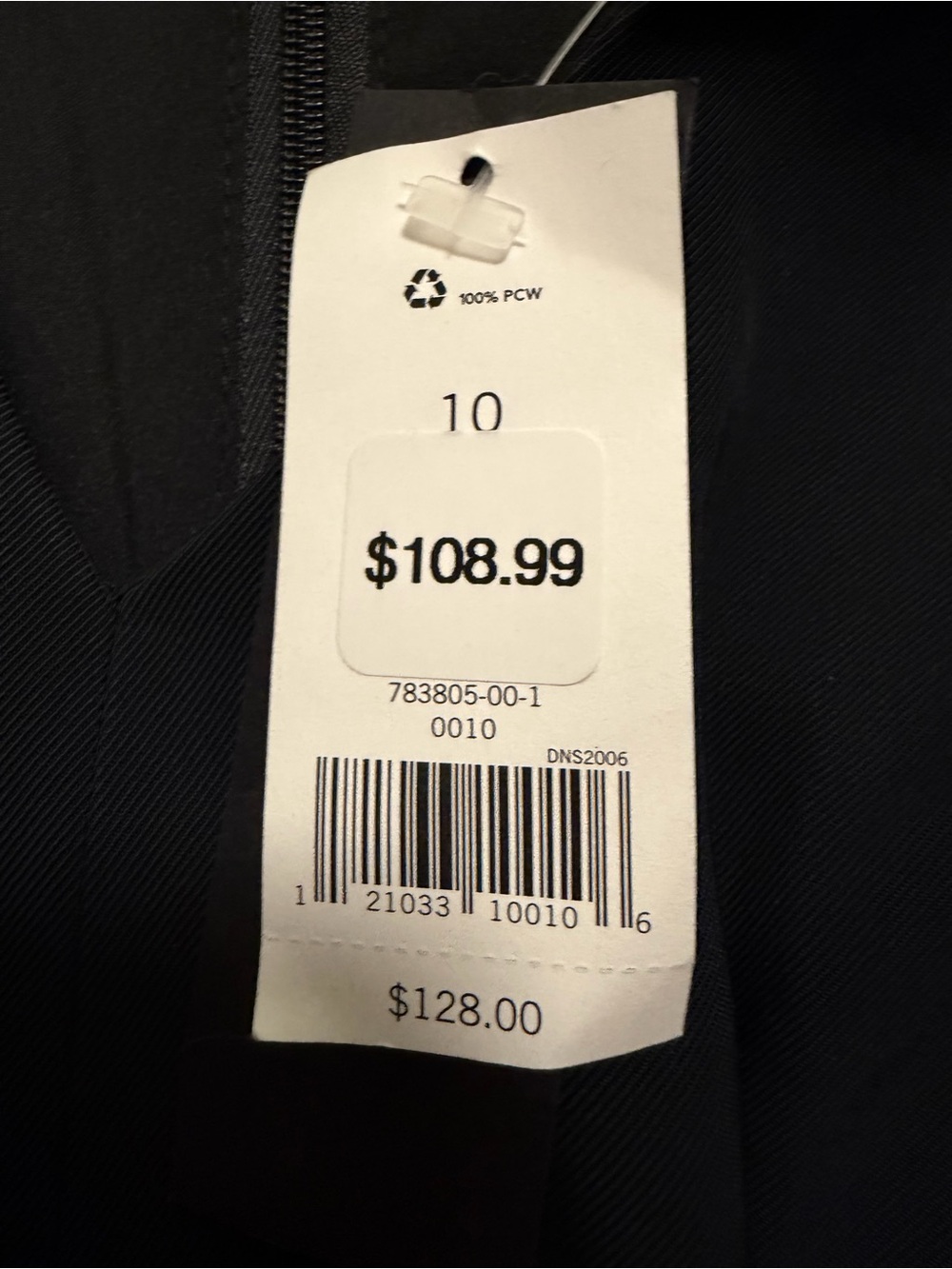 Banana Republic Black Ruffle Trim Fit & Flare Dress Size 10 NWT Cocktail Career - Picture 5 of 9